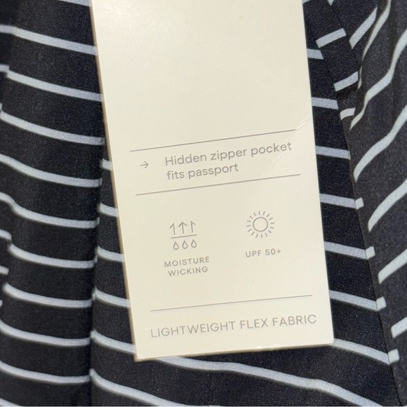 ALL IN MOTION Women’s Size 2x Dress Cover-Up Swim Striped Stretch Pocket… - Picture 2 of 7